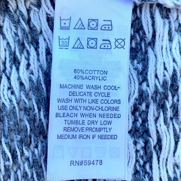 willow gray knit sweater size L/6X - Picture 5 of 8